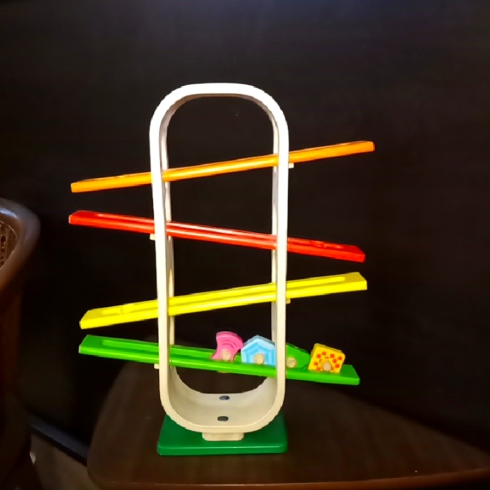 Wonderworld Wood Toy Rolling Rainbow Toddler Developmental Learning
